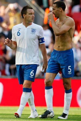 John Terry and Rio Ferdinand played alongside one another during qualification